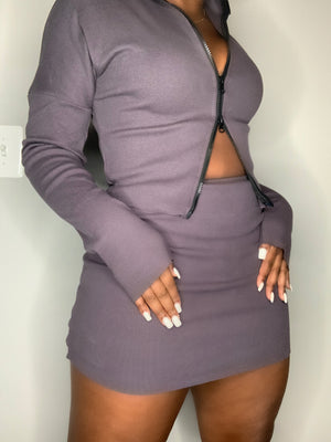 “If Not Me Then Who” 2 Piece Skirt Set